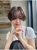大人フレンチショートカットベージュカラーひし形丸みK20260712