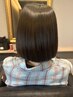 【毎朝のアイロン不要◆さら艶髪へ】カット+縮毛矯正+高濃度水素TR