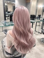 エノア 青山(ENORE)&nbsp;ホワイトピンクベージュ×ケアブリーチ透明感ハイトーン