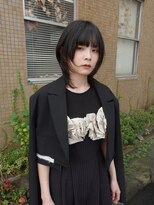 ヒペリカム(hypericum)&nbsp;和歌山／黒髪マッシュウルフのショート