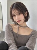 おすすめ丸みショートボブ池袋20代30代40代前髪あり小顔丸顔面長