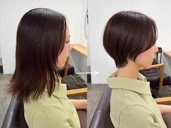 シー 北千住(sii.)の写真/ショートボブの乾かしてまとまるヘアスタイルを創る。髪と骨格お悩み解決サロン。／sii.（シー）