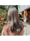 【20代・30代】アッシュベージュ×大人ロング【RISO銀座】
