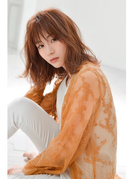 エールバイボヌール(Ere by Bonheur) オレンジベージュ♪ 大人フェミニンなエアリーミディ