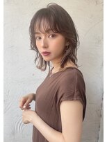 表参道 roijir くびれミディアムレイヤー ×モカブラウン