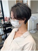 『サロンワーク』センターパート/大人ショート
