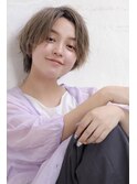 大人可愛い20代30代40代前髪なし暗髪ひし型ショート
