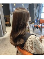 インス(ensue)&nbsp;20代30代40代ブリーチなしオリーブベージュくびれ韓国風レイヤー