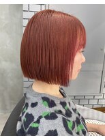 イキプラスディードットログ 大和八木駅前店(ikii+D.Log)&nbsp;ミニボブ　シアーオレンジベージュ　ブリーチ　大和八木　橿原