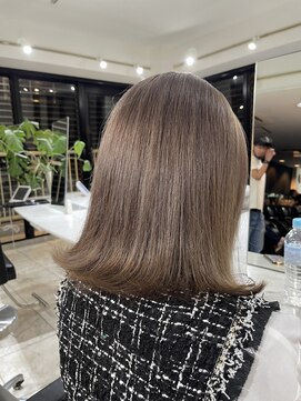 ブレンド 渋谷(BLend) ハイライトカラーマチルダボブインナーグレージュ前髪