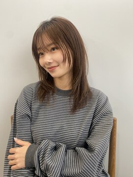 エクリ 麻布十番(equri) ナチュラルストレート/フェイスレイヤー