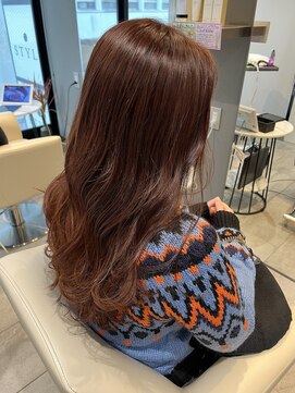 ヒスイバイケンジ(hisui by KENJE) "オレンジブラウン  艶やかヘアカラー"