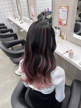 ユナイテッド 横浜(UNITED) Pink×Black アンブレラカラー