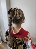 高め編みおろし