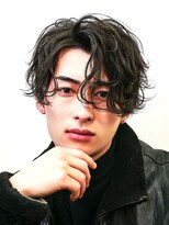 アイトーキョーリタ 渋谷(AI TOKYO Rita) ブルーブラック流行サーフカール