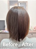 髪質改善ケラチントリートメントでツヤ感UP