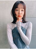 【ROJITHA原宿表参道】外ハネミディアム×ナチュラルブラウン