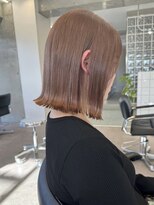 サンクマーケット 渋谷(cinq MARKET) 渋谷ブリーチカラータッセルボブ顔周りレイヤー切りっぱなしボブ