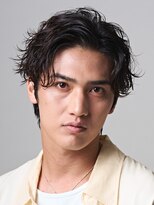 フィフス 原宿(fifth)&nbsp;渋谷フェザーパーマメンズカット刈り上げセンターパート30代