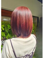 スクエアウーノ 博多(SQUARE＊UNO HAKATA)&nbsp;艶めくピンクで魅せる大人レイヤー　/髪質改善/カラー/レイヤー