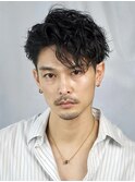 テーパーフェードルーズスパイラルリバースセンターパート