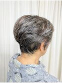 スッキリシルエット白髪ぼかし