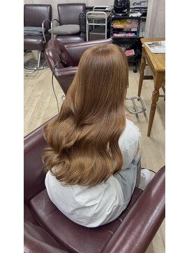 シェノン 近鉄奈良店(CHAINON) 褪色が汚くならないミルクティーブラウン