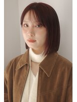 ヘアークラフト(Hair Craft)&nbsp;タッセルボブ×バーガンディレッド