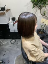 お～るうぇいず(always)&nbsp;髪質改善ストレート縮毛矯正大人可愛い丸みミディアムボブ