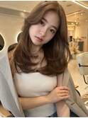 海外風レイヤーカット×ナチュラルブラウン