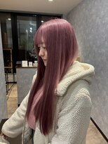 ルル(Lulu) ミルクピンクベージュロングスタイル
