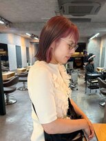 ザ シーワークス ときわ台店(THE Cworks)&nbsp;インナーカラー/ピンク/ブラウン/ボブ/切りっぱなし