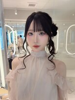 オモチャ 銀座(OMOCHA)&nbsp;韓国風アップヘア/顔まわりカット