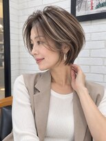 アース 宮崎昭栄店(EARTH)&nbsp;【ハイライト×大人くびれショートボブ】