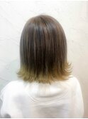 【Reir下北沢】*+フリンジボブ+裾レモンイエロー+*