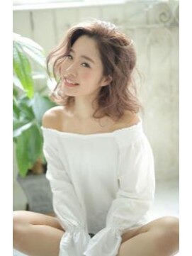 ソワンドゥブレス 瓜破店(soin de brace) かきあげバングのヴェールウェーブ