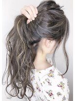 セシル ヘアー(Cecil hair)&nbsp;カラージグザグバングミニロングハイライト