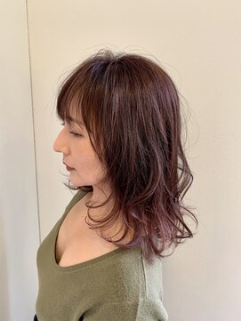 シノヤ 本店 バイオレットグレージュ＆サロンソリューション/30代40ダイ50代