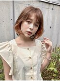 韓国風レイヤーボブ×イヤリングカラー【riko荒木】