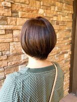 エノモト(ENOMOTO) 30代40代50代大人可愛い丸みショートボブベージュブラウン