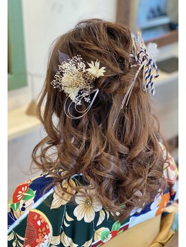 ミュウ(Private hair salon Miu) ハーフアップ