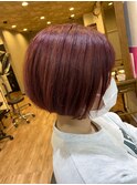 【Elme 野呂】ショートボブ×チェシャ猫カラー