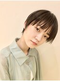 マニッシュストレートショート#切りっぱなしボブ#美髪