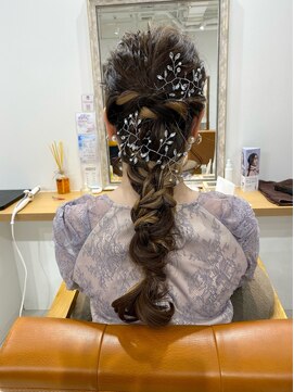 ネイロ 錦糸町(NeiRo) 結婚式ヘアセット　編み込みヘアアレンジ