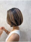 【uniii/新宿】レイヤーボブ×バレイヤージュ