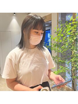 リミットバイアフィナー 大宮店(limit by Afinar) 外ハネぱつっとミディ×inner silver