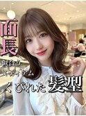 似合わせ顔まわりカット　レイヤーカット　くびれミディアム#