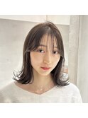 透け感スタイル【髪質改善ストレート＋ケアカラー】