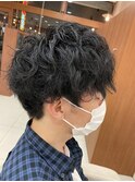 メンズパーマショートツーブロック