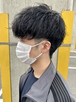 ニアウ 高崎店(Niau)&nbsp;ツイストスパイラルニュアンスメンズマッシュ波巻きパーマ高崎